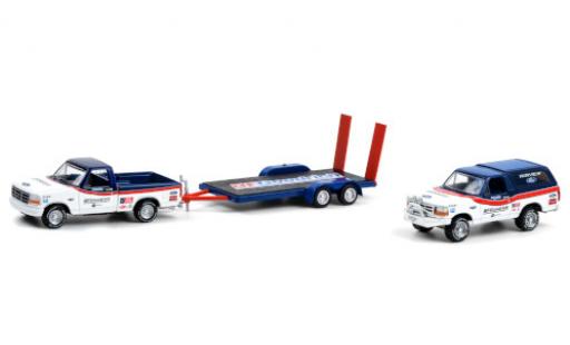 Diecast model cars Ford F-150 Pickup 50 BFGoodrich Tires 1992 y compris les Bronco et Flachbettanh&Atilde;&curren;nger avec Rampes de chargement 1/64 Greenlight