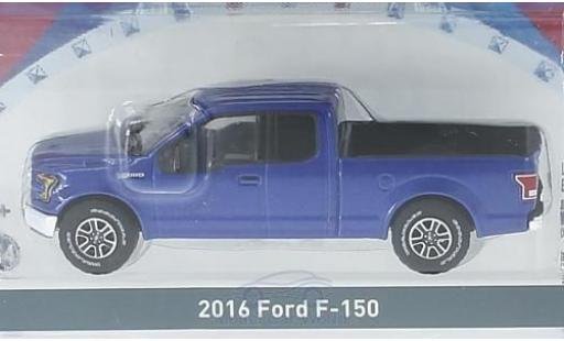 Diecast model cars Ford F-150 Pickup 50 metallic blue 2016 1/64 Greenlight
