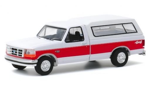 Diecast model cars Ford F-150 XLT 50 white/red 1994 1/64 Greenlight