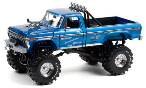 Diecast model cars Ford F-250 Monster Truck Midwest Four Wheel Drive Center 1974 avec 48 Zoll Bereifung 1/18 Greenlight