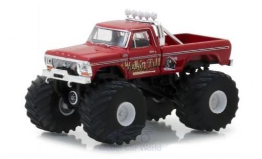 Diecast model cars Ford F-250 Monster Truck red Walkin Tall 1979 1/64 Greenlight