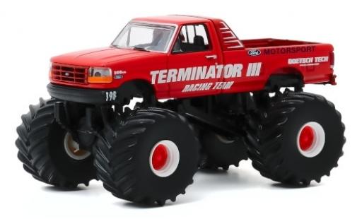 Diecast model cars Ford F-250 Monster Truck Terminator III 1993 1/64 Greenlight