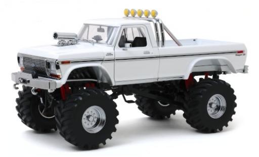 Diecast model cars Ford F-250 Monster Truck white 1979 avec 48 Zoll-Bereifung 1/18 Greenlight