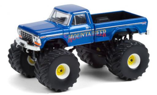 Diecast model cars Ford F-250 Monster Truck West Virginia Mountaineer 1979 1/64 Greenlight