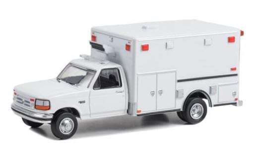 Diecast model cars Ford F-350 Pickup Ambulance white 1992 1/64 Greenlight