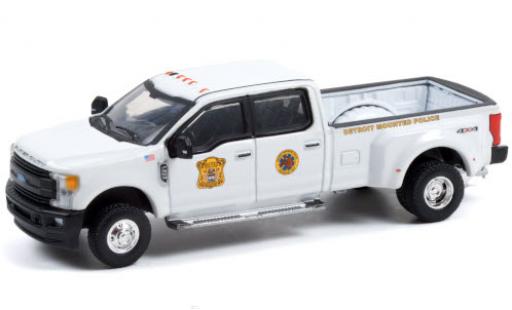 Diecast model cars Ford F-350 Pickup Dually Detroit Mounted Police 2017 1/64 Greenlight