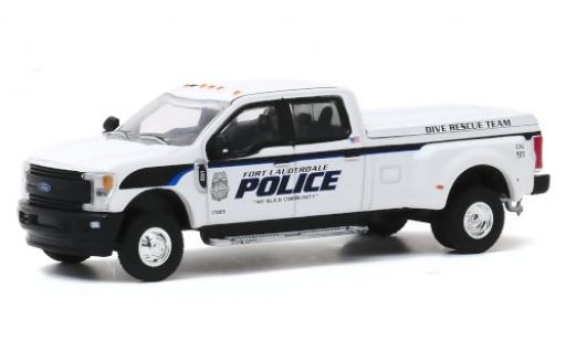 Diecast model cars Ford F-350 Lariat Fort Lauderdale Police 2019 Dive Rescue Team 1/64 Greenlight