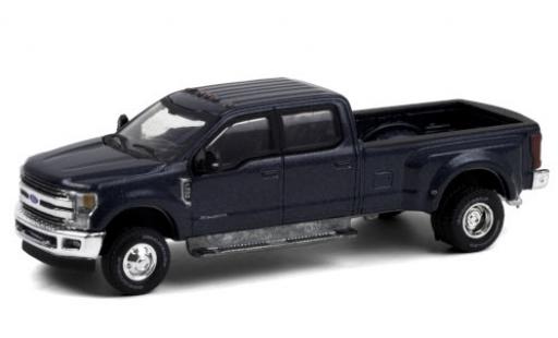 Diecast model cars Ford F-350 Lariat metallic blue 2019 1/64 Greenlight