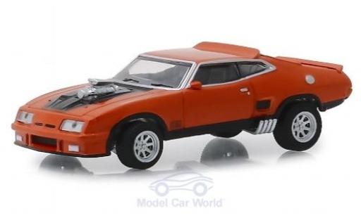 Diecast model cars Ford Falcon XB orange/black 1973 1/64 Greenlight