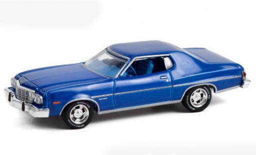 Diecast model cars Ford Gran Torino Gran Torino metallic blue 1974 1/64 Greenlight