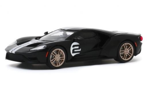 Diecast model cars Ford GT GTE 66 Heritage Edition black/grey 2017 No.2 1/64 Greenlight