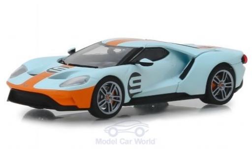 Diecast model cars Ford GT GTE Heritage Edition blue/orange 2019 No.9 1/43 Greenlight