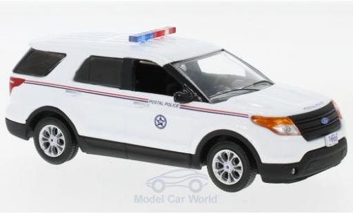 Diecast model cars Ford Interceptor Police Utility USPS Postal white 2014 1/43 Greenlight