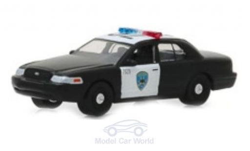 Diecast model cars Ford LTD Crown Victoria Police Interceptor Oakland 2008 1/64 Greenlight