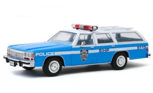 Diecast model cars Ford LTD Crown Victoria Wagon NYPD - New York City Police Department 1988 Artisan Collection 1/18 Greenlight