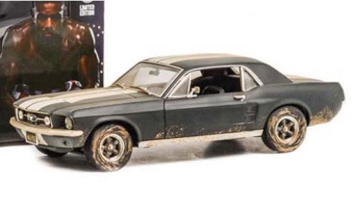 Diecast model cars Ford Mustang Hardtop blue/white Creed II 1967 verschmutzt 1/43 Greenlight