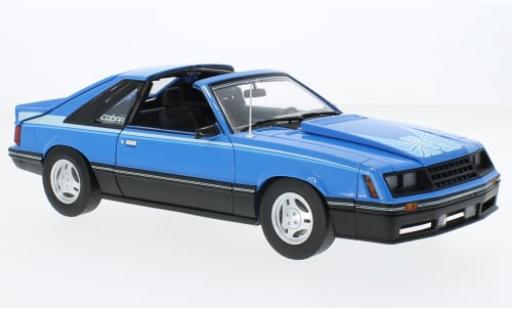 Diecast model cars Ford Mustang Cobra T-Top blue 1981 1/18 Greenlight