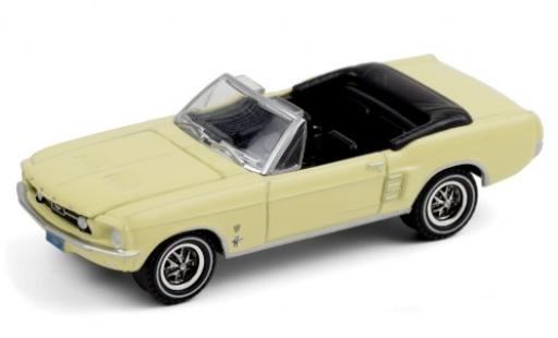 Diecast model cars Ford Mustang Convertible High Country Special yellow 1967 1/64 Greenlight
