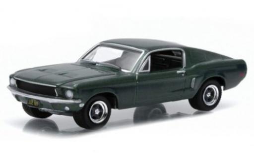 Diecast model cars Ford Mustang GT metallic green Adif (E) 1968 1/64 Greenlight