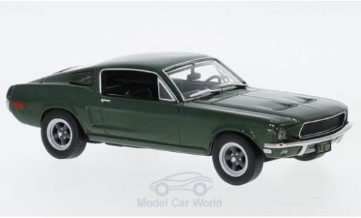 Diecast model cars Ford Mustang Bullitt metallic green 1968 1/43 Greenlight