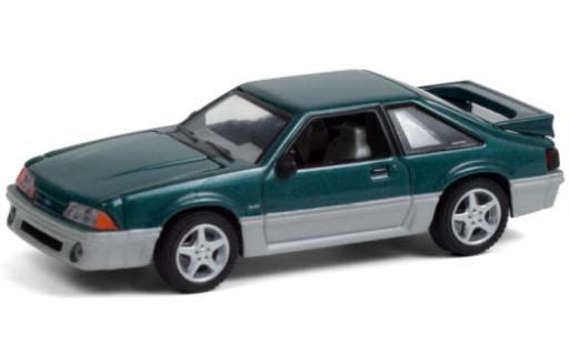 Diecast model cars Ford Mustang GT metallic green/grey 1991 Home Improvement 1/64 Greenlight