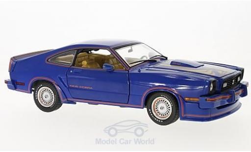 Diecast model cars Ford Mustang King Cobra II blue Film 1978 1/18 Greenlight