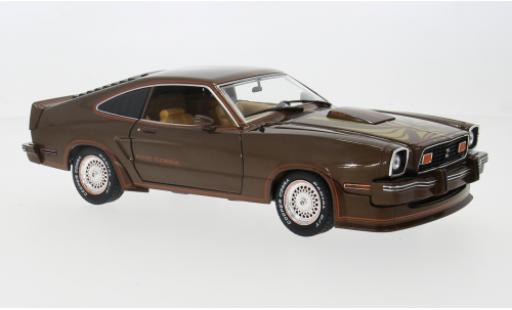 Diecast model cars Ford Mustang King Cobra II brown/orange 1978 1/18 Greenlight