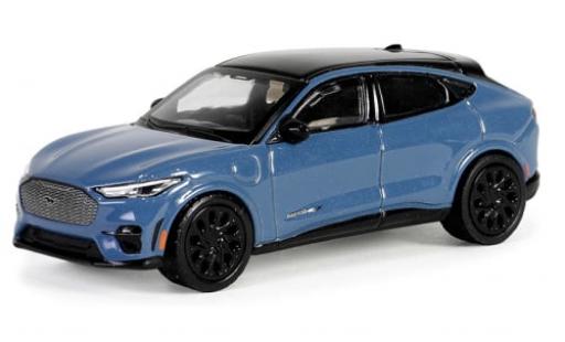 Diecast model cars Ford Mustang GT Mach-E blue 2023 1/64 Greenlight