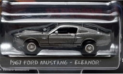 Diecast model cars Ford Mustang Shelby GT500 grey/black Gone in 60 Seconds 1967 Eleanor 1/64 Greenlight