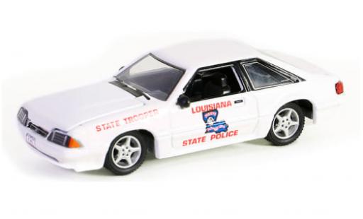 Diecast model cars Ford Mustang SSP Louisiana State Police 1993 1/64 Greenlight