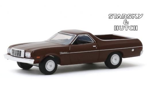 Diecast model cars Ford Ranchero Berline brown Starsky & Hutch 1974 1/64 Greenlight
