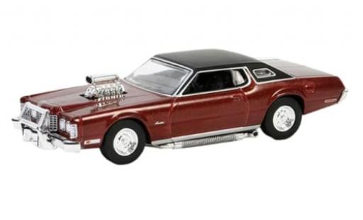 Diecast model cars Ford Thunderbird Big Bird metallise red/matt-black The Crow 1973 1/64 Greenlight
