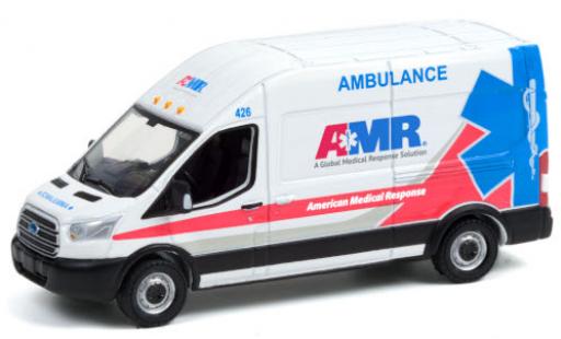 Diecast model cars Ford Transit Kastenwagen LWB HD AMR - American Medical Response 2019 1/64 Greenlight