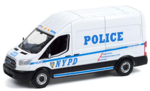 Diecast model cars Ford Transit Kastenwagen LWB HD NYPD - New York City Police Department 2015 1/64 Greenlight
