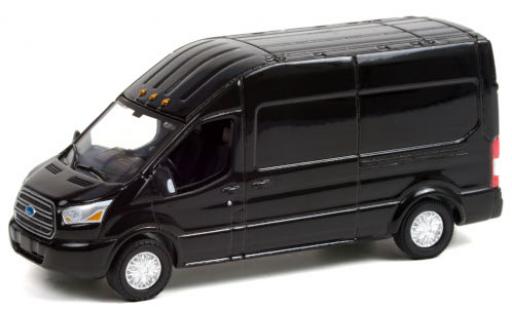 Diecast model cars Ford Transit Kastenwagen LWB HD black 2019 1/64 Greenlight