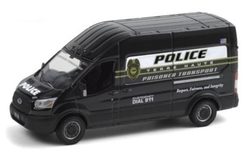 Diecast model cars Ford Transit Kastenwagen LWB HD Terre Haute Police Department 2020 Prisoner Transport 1/64 Greenlight