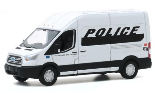 Diecast model cars Ford Transit Kastenwagen Police 2019 1/64 Greenlight