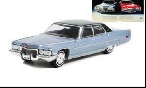 Diecast model cars Cadillac Sedan Sedan DeVille metallise blue /black 1972 1/64 Greenlight