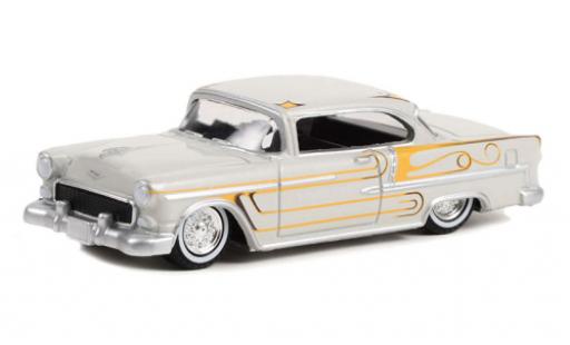 Diecast model cars Chevrolet Bel Air Coupe grey/Dekor 1955 1/64 Greenlight
