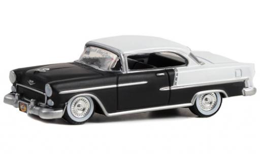 Diecast model cars Chevrolet Bel Air Coupe matte noir/white 1955 1/64 Greenlight