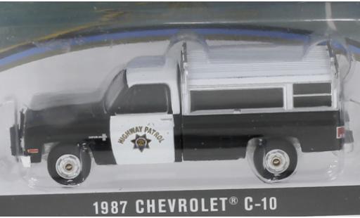 Diecast model cars Chevrolet C-10 police California Highway Patrol 1987 1/64 Greenlight