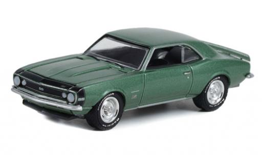 Diecast model cars Chevrolet Camaro SS 369 metallise green 1967 1/64 Greenlight