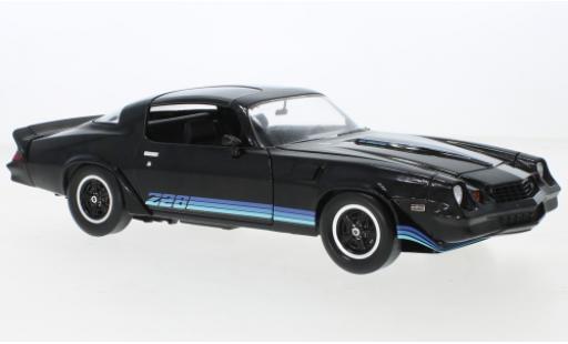 Diecast model cars Chevrolet Camaro Z28 black 1981 1/18 Greenlight