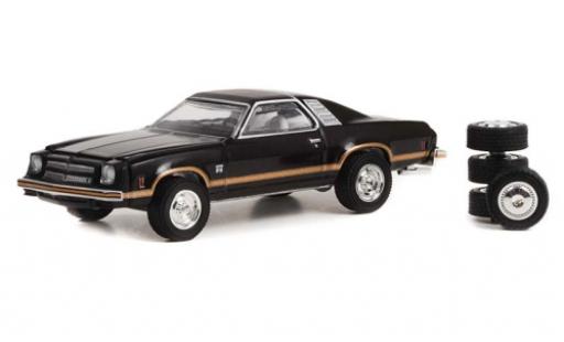 Diecast model cars Chevrolet Chevelle Coupe Laguna black 1976 1/64 Greenlight