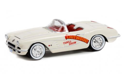 Diecast model cars Chevrolet Corvette Convertible (C1) Chitwood 1958 1/64 Greenlight