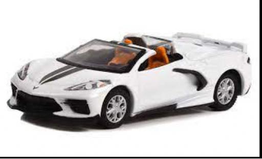 Diecast model cars Chevrolet Corvette Convertible (C8) white 2020 1/64 Greenlight