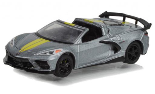 Diecast model cars Chevrolet Corvette Stingray (C8) Convertible grey 2022 1/64 Greenlight