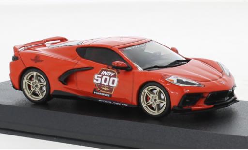 Diecast model cars Chevrolet Corvette Stingray (C8) Offical Pace Car Indianapolis 500 2020 1/43 Greenlight