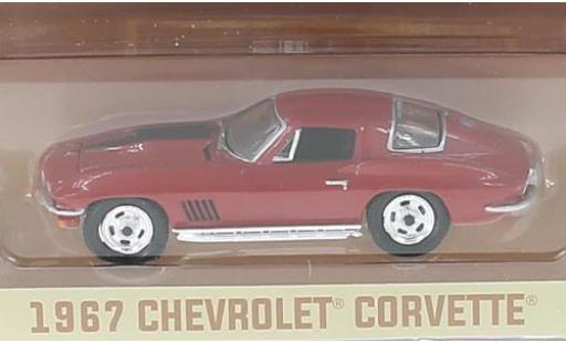 Diecast model cars Chevrolet Corvette Coupe red 1967 1/64 Greenlight