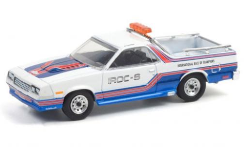 Diecast model cars Chevrolet El Camino pickup Offical Pace Car IROC-S 1985 1/64 Greenlight